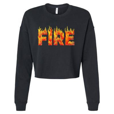 Fire and Ice Halloween Family Costume Cropped Pullover Crew