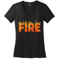 Fire and Ice Halloween Family Costume Women's V-Neck T-Shirt