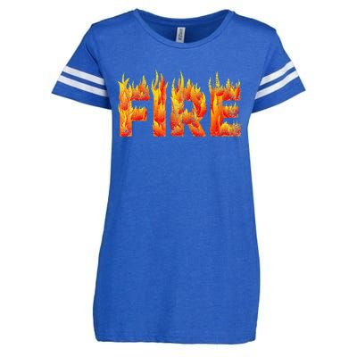 Fire and Ice Halloween Family Costume Enza Ladies Jersey Football T-Shirt