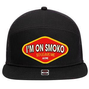 Funny Australia IM On Smoko The Chats Straya Aussie Punk 7 Panel Mesh Trucker Snapback Hat