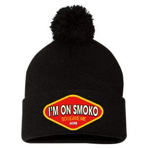 Funny Australia IM On Smoko The Chats Straya Aussie Punk Pom Pom 12in Knit Beanie