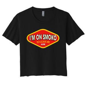 Funny Australia IM On Smoko The Chats Straya Aussie Punk Women's Crop Top Tee