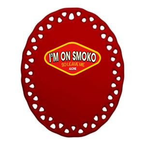 Funny Australia IM On Smoko The Chats Straya Aussie Punk Ceramic Oval Ornament