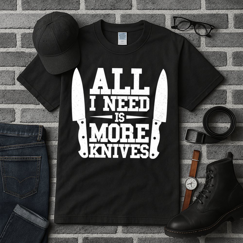 Funny All I Need Is More Knives Tall T-Shirt