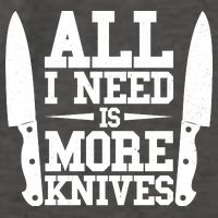 Funny All I Need Is More Knives Vector Backpack