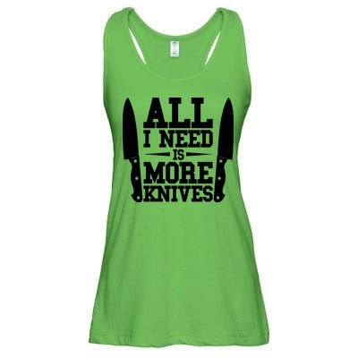 Funny All I Need Is More Knives Ladies Essential Flowy Tank