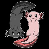 Funny Axolotl  I Yin Yang Reptile  16oz Travel Tumbler
