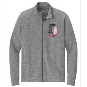 Funny Axolotl  I Yin Yang Reptile  Stretch Full-Zip Cadet Jacket