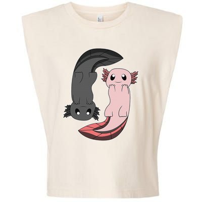 Funny Axolotl  I Yin Yang Reptile  Garment-Dyed Women's Muscle Tee