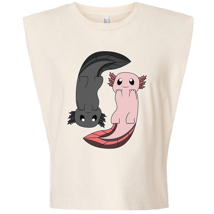 Funny Axolotl  I Yin Yang Reptile  Garment-Dyed Women's Muscle Tee