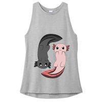 Funny Axolotl  I Yin Yang Reptile  Ladies PosiCharge Tri-Blend Wicking Tank