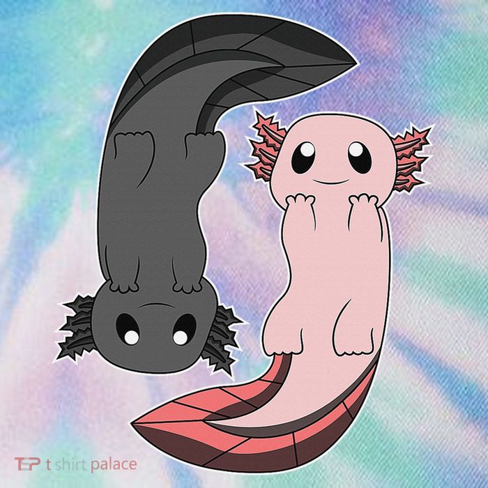 Funny Axolotl  I Yin Yang Reptile  Legacy Tie Dye Trucker Hat