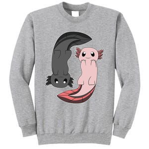 Funny Axolotl  I Yin Yang Reptile  Tall Sweatshirt