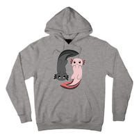 Funny Axolotl  I Yin Yang Reptile  Tall Hoodie