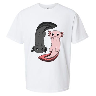 Funny Axolotl  I Yin Yang Reptile  Sueded Cloud Jersey T-Shirt