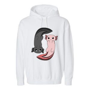 Funny Axolotl  I Yin Yang Reptile  Garment-Dyed Fleece Hoodie