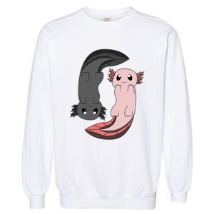 Funny Axolotl  I Yin Yang Reptile  Garment-Dyed Sweatshirt