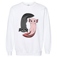 Funny Axolotl  I Yin Yang Reptile  Garment-Dyed Sweatshirt