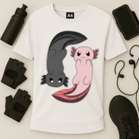 Funny Axolotl  I Yin Yang Reptile  Performance Shirt
