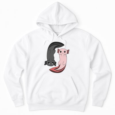Funny Axolotl  I Yin Yang Reptile  Hoodie