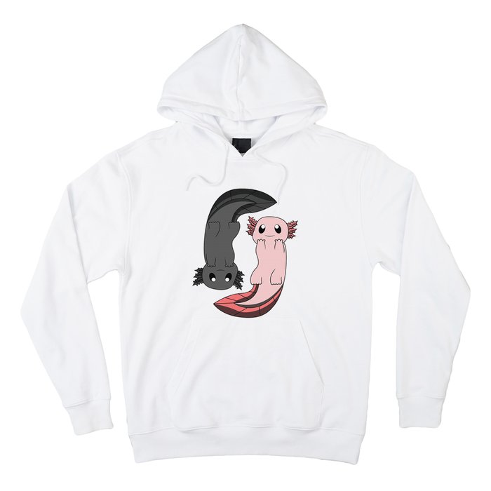 Funny Axolotl  I Yin Yang Reptile  Hoodie