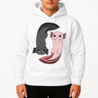 Funny Axolotl  I Yin Yang Reptile  Hoodie