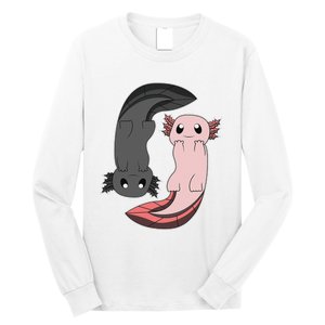 Funny Axolotl  I Yin Yang Reptile  Long Sleeve Shirt