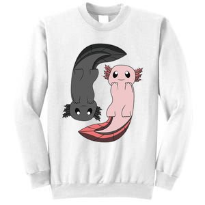 Funny Axolotl  I Yin Yang Reptile  Sweatshirt