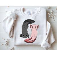 Funny Axolotl  I Yin Yang Reptile  Sweatshirt