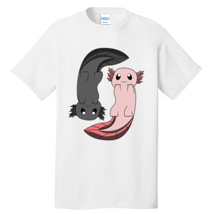 Funny Axolotl  I Yin Yang Reptile  Tall T-Shirt