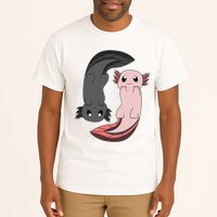 Funny Axolotl  I Yin Yang Reptile  Tall T-Shirt