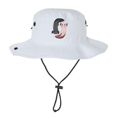 Funny Axolotl  I Yin Yang Reptile  Bucket Hat