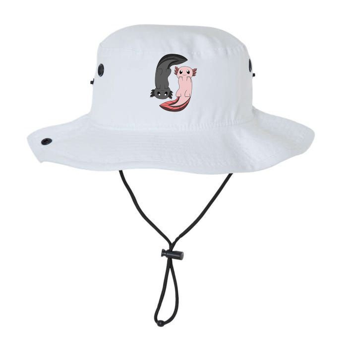 Funny Axolotl  I Yin Yang Reptile  Bucket Hat