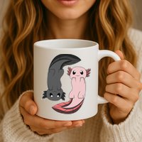 Funny Axolotl  I Yin Yang Reptile  Mug
