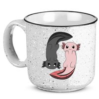 Funny Axolotl  I Yin Yang Reptile  15oz Campfire Ceramic Mug