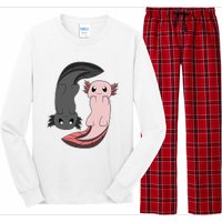 Funny Axolotl  I Yin Yang Reptile  Long Sleeve Pajama Set