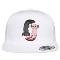 Funny Axolotl  I Yin Yang Reptile  Flatbill Hat