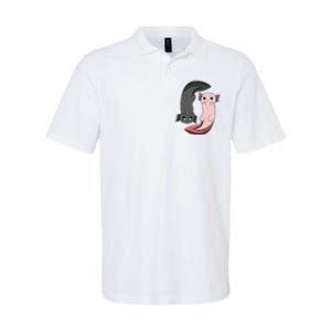 Funny Axolotl  I Yin Yang Reptile  Softstyle Adult Sport Polo