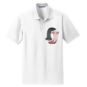 Funny Axolotl  I Yin Yang Reptile  Dry Zone Grid Polo