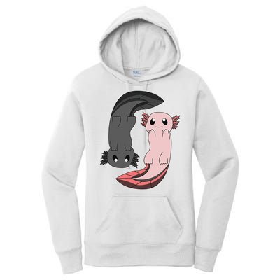 Funny Axolotl  I Yin Yang Reptile  Women's Pullover Hoodie
