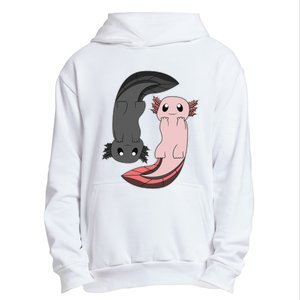 Funny Axolotl  I Yin Yang Reptile  Urban Pullover Hoodie