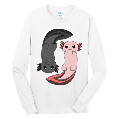 Funny Axolotl  I Yin Yang Reptile  Tall Long Sleeve T-Shirt