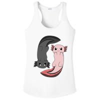 Funny Axolotl  I Yin Yang Reptile  Ladies PosiCharge Competitor Racerback Tank