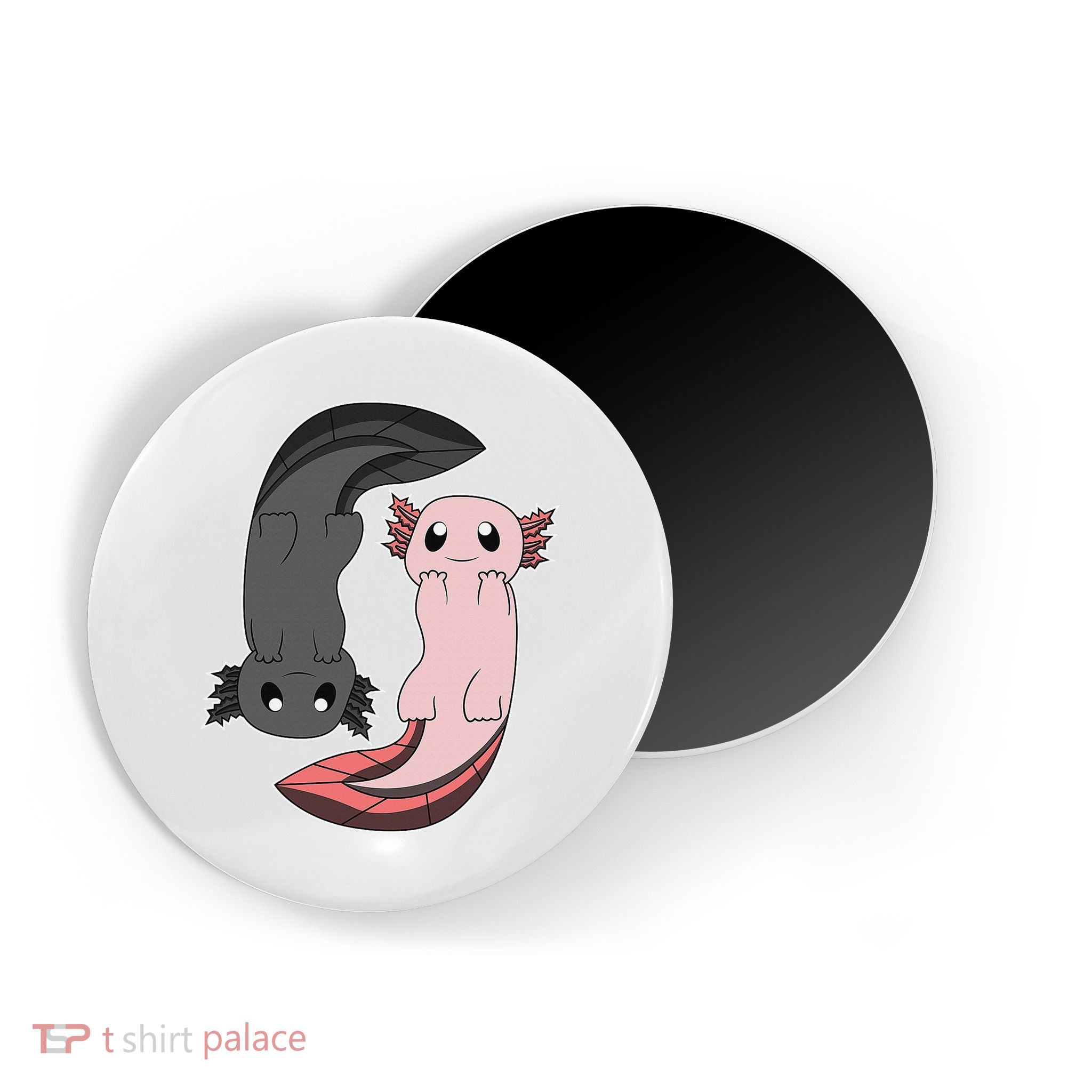 Funny Axolotl  I Yin Yang Reptile  Magnet