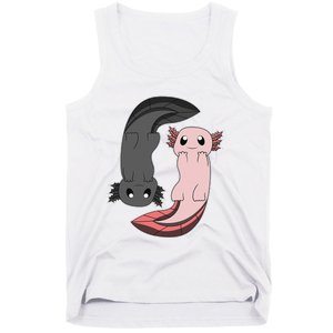 Funny Axolotl  I Yin Yang Reptile  Tank Top