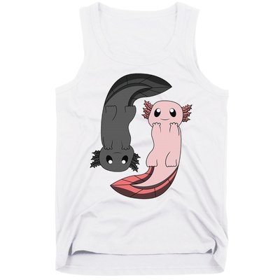 Funny Axolotl  I Yin Yang Reptile  Tank Top