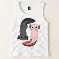 Funny Axolotl  I Yin Yang Reptile  Tank Top