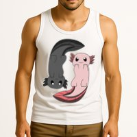 Funny Axolotl  I Yin Yang Reptile  Tank Top