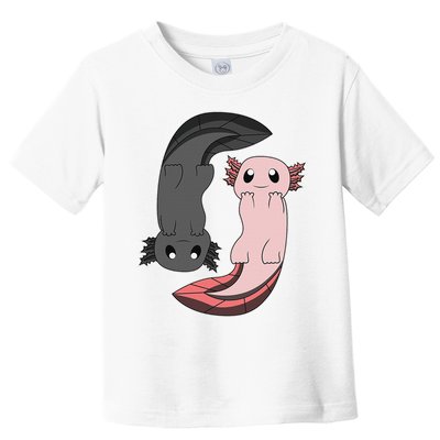 Funny Axolotl  I Yin Yang Reptile  Toddler T-Shirt