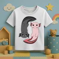 Funny Axolotl  I Yin Yang Reptile  Toddler T-Shirt